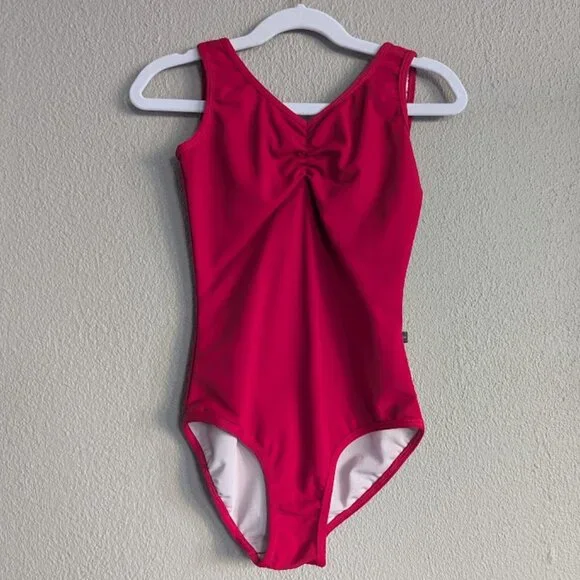 Daroch Cambré Leotard – Red – Child Size 10 - Picture 1 of 8